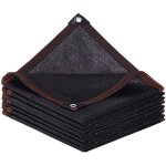 Voile d'ombrage toile / filet ombrage exterieur rectangulaire avec ?illets pour balcon, serre, jardin, ...