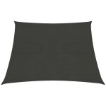 Design in - voile d'ombrage, toile d'ombrage, voile de parasol 160 g / m� anthracite 3 / 4x2 m pehd cfw17357 ...