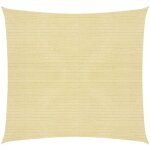 Design in - voile d'ombrage, toile d'ombrage, voile de parasol 160 g / m� beige 4x4 m pehd cfw61756