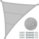Vounot® voile d'ombrage triangle imperméable 5x5x5m avec kit de montage - toile ombrage en polyester ... Vounot® voile d'ombrage triangle imperméable 5x5x5m avec kit de montage - toile ombrage en polyester ...