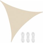 Voile d'ombrage triangulaire imperm�able, toile ombrage hdpe respirant protection rayons uv, pour r�sistant ...