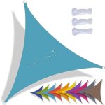 Voile d'ombrage triangulaire toile ombrage imperm�able protection 95% uv pour patio jardin, terrasse, ...