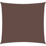 Voile de parasol?voile d'ombrage?toile d'ombrage tissu oxford carr� 4x4 m marron cfw10984