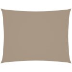 Voile de parasol?voile d'ombrage?toile d'ombrage tissu oxford rectangulaire 2x3 m taupe cfw17217