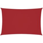 Voile de parasol?voile d'ombrage?toile d'ombrage tissu oxford rectangulaire 2x4 m rouge cfw74284