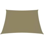 Voile de parasol?voile d'ombrage?toile d'ombrage tissu oxford trap�ze 2 / 4x3 m beige cfw64130