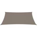 Helloshop26 - voile toile d'ombrage parasol tissu oxford rectangulaire 6 x 7 m taupe