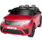 Voiture �lectrique enfant 12v land rover licenci�e - v�hicule tout - terrain avec t�l�commande, musique, ...