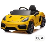 Voiture �lectrique pour enfants 12v porsche 718 spyder rs - jaune