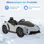 Northix - voiture electrique pour enfants lamborghini avec telecommande et amplificateur lumieres led ...