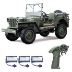 Voiture tlcommande 1:10, vhicule tout - terrain 2, 4 ghz 4x4 avec lumires, jouet lectrique pour ...