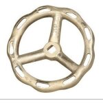 Volant pour vanne  guillotine dn50, diamtre de la roue 150 mm, tige carre 14 x 14 mm, aluminium, couleur ...