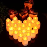 Lot de 24 bougies chauffe - plat led à piles extra longues pour les mariages, festivals, fêtes, célébrations ... Lot de 24 bougies chauffe - plat led à piles extra longues pour les mariages, festivals, fêtes, célébrations ...