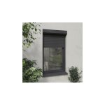 Volet moustiquaire - volet roulant radio - tlcommand alu h 110 cm x l 100 cm gris