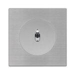 Commande volet roulant alu avec manette chrome dom et plaque simple mtallise gris ? contrle fluide ...