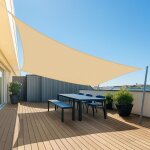 Volie d'ombrage carr� 3x3m imperm�able toile ombrage protection 95% uv pour jardin patio terrasse camping ...