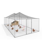 Volire 18 m parc grillag 6 x 3 m enclos poulailler pour animaux de basse cour