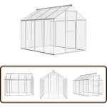 Volière d'extérieur aluminium 178 x 242 x 192 cm - voliere - cage à oiseaux - voliére extérieure - abri ... Volière d'extérieur aluminium 178 x 242 x 192 cm - voliere - cage à oiseaux - voliére extérieure - abri ...