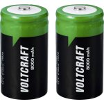 Voltcraft - vc - 16026035 pile rechargeable lr20 (d) nimh 8000 mah 1. 2 v 2 pc(s)