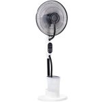 Ventilateur brumisateur silencieux et oscillant - 75w - blanc 40cm - 3 vitesses - voltman