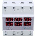Voltmtre  rail din triphas, ampremtre, protecteur automatique de surtension et de surintensit, ...