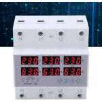 Voltm�tre � rail din triphas� amp�rem�tre protecteur de surintensit� de surtension automatique ac 390 ...
