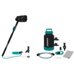 Vonroc - brosse � laver t�lescopique - 1, 80m et adoucisseur d'eau - set complet