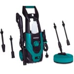 [jamais utilis] vonroc nettoyeur haute pression v14 - 2 ? 1400w ? 110 bar - nettoyeur de terrasse, tuyau ...