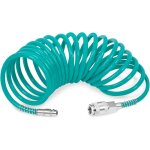 Vonroc - tuyau � air enroul� 5m - compresseur d'air - raccord universel - din / euro m�le - din / euro ...