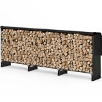 Vounot® abri range - bûches 3m avec housse noire - serre bûche en métal - support bois de chauffage pour ... Vounot® abri range - bûches 3m avec housse noire - serre bûche en métal - support bois de chauffage pour ...