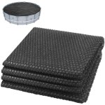 Vounot� b�che � bulles piscine ronde �366cm noir - 120�m - d�coupable - b�che solaire film chauffant ...