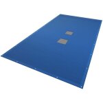 Vounot ? b�che de piscine 4x7m ? double �paisseur pe 160g / m� ? oeillets alu anti - rouille ? filets ...