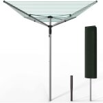 Vounot� �tendoir � linge ext�rieur rotatif 45m avec housse de protection - s�choir parapluie grande surface ...