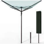 Vounot� �tendoir � linge ext�rieur rotatif 45m avec housse de protection - s�choir parapluie grande surface ...