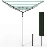 Vounot� �tendoir � linge ext�rieur rotatif 50m avec housse de protection - s�choir parapluie grande surface ...