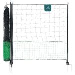 Vounot� kit filet � poules 12m avec piquets double pointes - cl�ture volaille avec porte d?acc�s - enclos ...