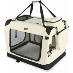 Sac de transport pliable pour chien et chat - caisse portable respirant avec matelas amovible en peluche ...