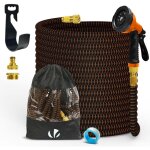 Vounot� tuyau d'arrosage extensible renforc� 30m orange - 10 modes - raccord et sac de rangement inclus ...