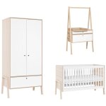 Chambre complète lit bébé - commode évolutive - armoire vox spot blanc Chambre complète lit bébé - commode évolutive - armoire vox spot blanc