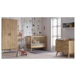 Vox - chambre complte lit bb - commode  langer - armoire nautis bois