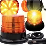 Voyant d'avertissement, gyrophare, feu clignotant orange, aimant, lumi�re forte