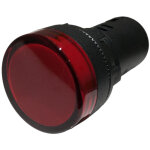 Voyant led rouge 24vca - cc pour armoire �lectrique - �tanche ip67 - per�age 22mm