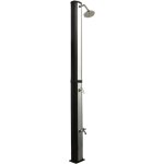 Vsd35fs douche solaire noir avec rservoir d'eau rsistant aux uv de 35 litres - avec lave - pieds et ...