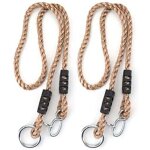 Vtizikl 1 paire de balan�oire arbre enfant, cordes balancoire sangles r�glables balan�oire arbre en bois ...