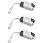 Vtizikl lot de 3 transformateurs de commande cc 18 - 24 w, entr�e multitension 85 - 265 v ca 50 / 60 ...