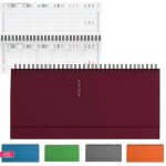 Vtizikl in agenda anno settimanale spirale diario 30x15cm rigida da tavolo vari colori -