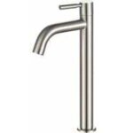 Vtizikl levier unique en acier inoxydable eau froide robinet de salle de bain lavabo robinet de lavabo ...