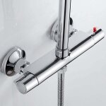 Vtizikl mitigeur thermostatique de douche , robinet de douche thermostatique mural avec bonde, mitigeur ...