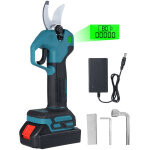 Vtizikl s�cateur �lectrique - s�cateur �lectrique professionnel 30 mm avec 2 batterie 21 v / 1300 mah ...