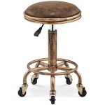 Vtizikl tabouret bar vintage, tabouret roulettes, 360 tabouret bar pivotant, tabouret bar reglable en ...